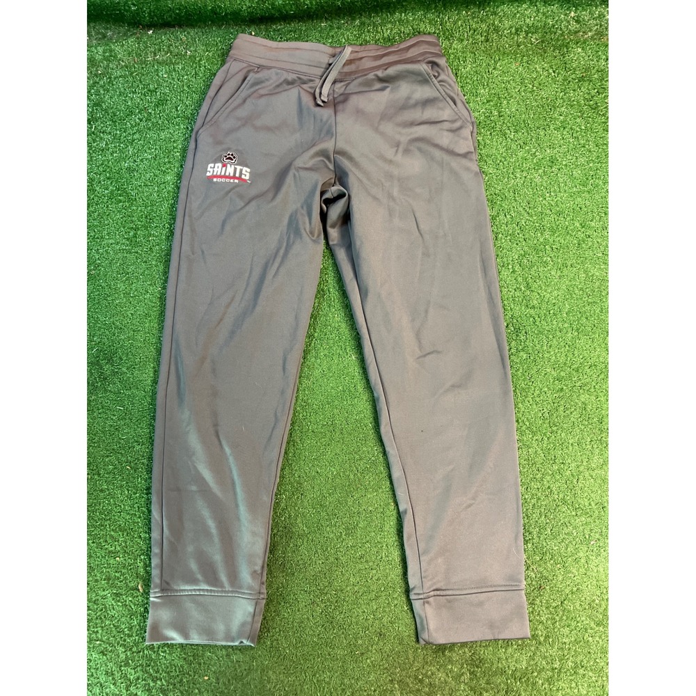 Sport-Tek Saints Soccer Sport Athletic Pants Mens Activewear Gray Joggers Medium